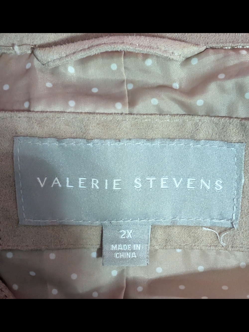 Valerie Stevens Tan Zip-Up Utility Jacket - Picture 3 of 3
